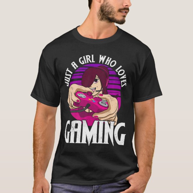 Camiseta Just a Girl Who Loves Gaming Gambling Women Premiu (Anverso)