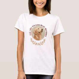 Camiseta Just a Girl Who Loves Golden Retrievers 