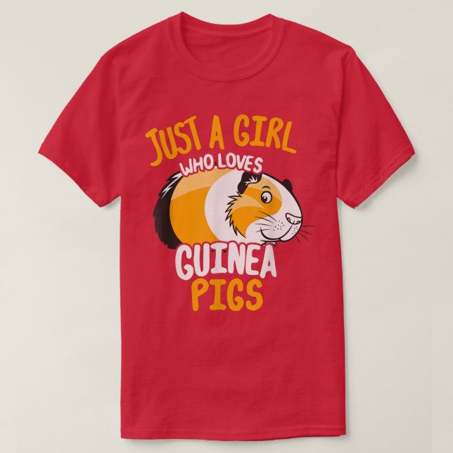 Camiseta Just A Girl Who Loves Guinea Pigs3476  (Diseño del anverso)