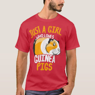 Camiseta Just A Girl Who Loves Guinea Pigs3476 