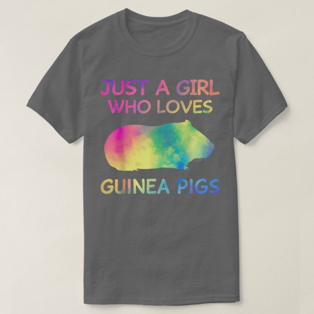 Camiseta Just A Girl Who Loves Guinea Pigs Funny Guinea Pig (Diseño del anverso)