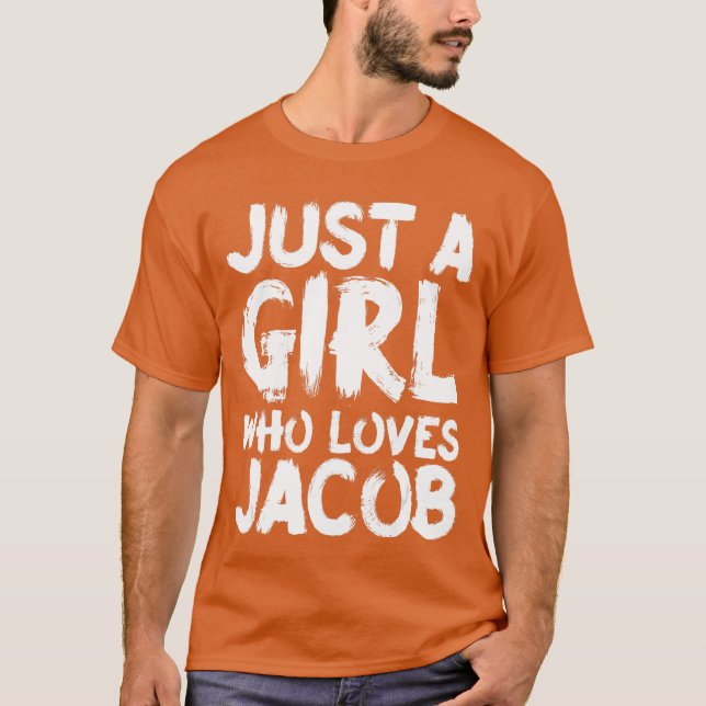 Camiseta Just A Girl Who Loves Jacob boy friends (Anverso)