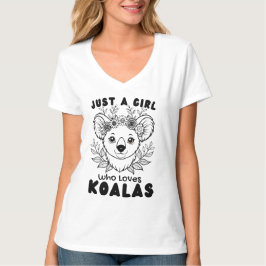 Camiseta Just a Girl who Loves Koalas