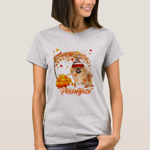 Camiseta Just A Girl Who Loves Pekingese Dog Thanksgiving