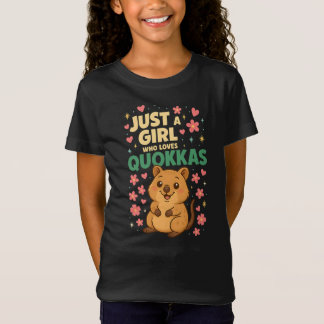 Camiseta Just a Girl Who Loves Quokkas  Cute Smiling Quokka