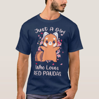 Camiseta Just A Girl Who Loves Red Pandas 