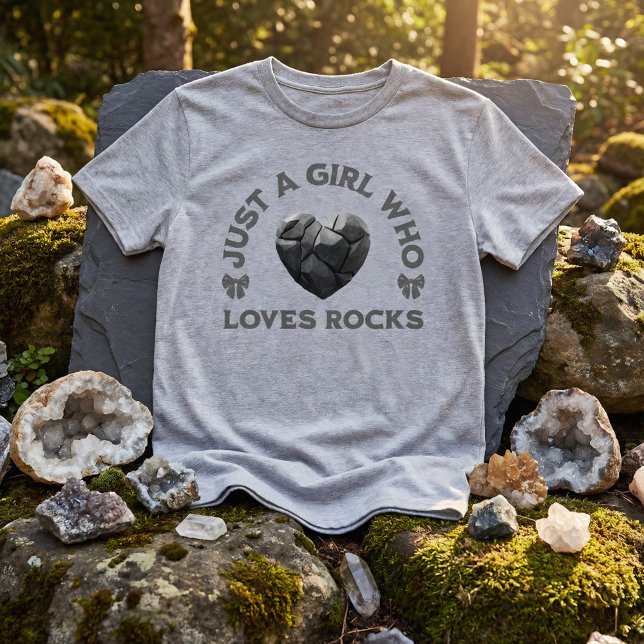 Camiseta Just a Girl Who Loves Rocks Geology (Subido por el creador)