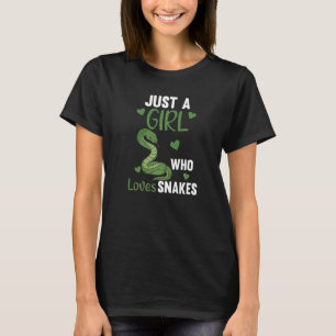 Camiseta Just A Girl Who Loves Snakes Cute Snake For Girls
