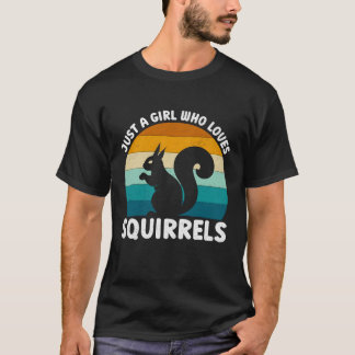 Camiseta Just A Girl Who Loves Squirrel – Funny Cute Animal