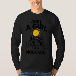 Camiseta Just A Girl Who Loves Sunshine And A Mocktail Non 