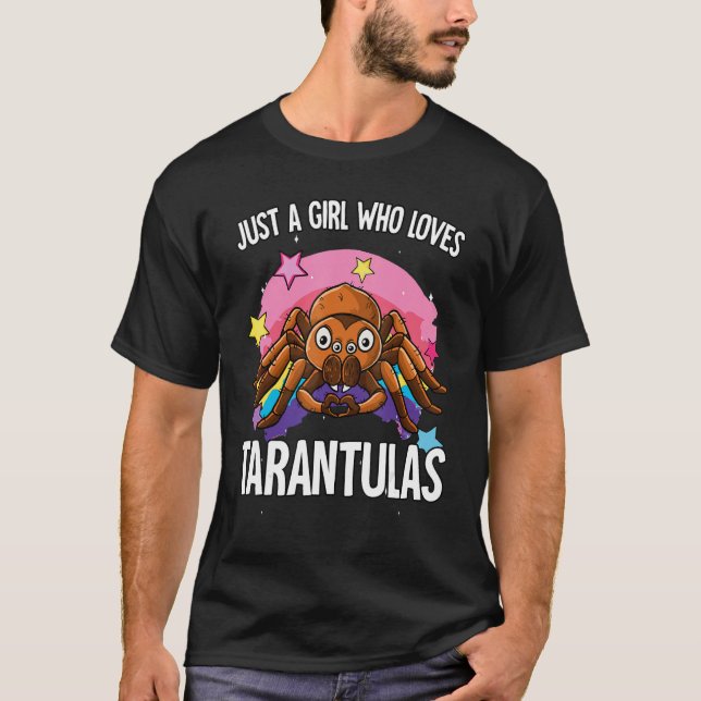 Camiseta Just A Girl Who Loves Tarantulas Tarantula (Anverso)