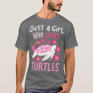 Camiseta Just a Girl Who Loves Turtles Turtle Gift
