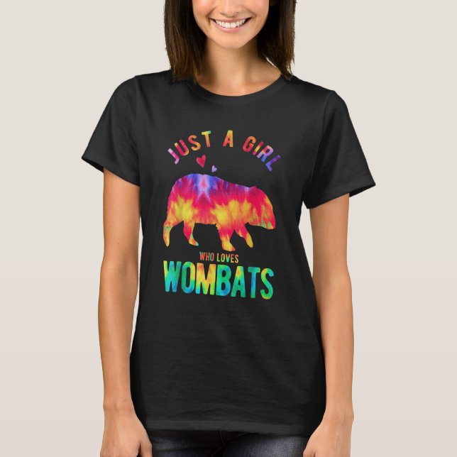 Camiseta Just A Girl Who Loves Wombats Wombat   Wombat (Anverso)