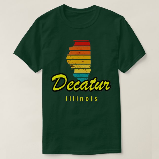Camiseta Just a Kid From Decatur Illinois  (Diseño del anverso)