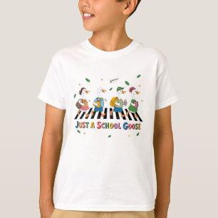 Camiseta "Just a School Goose" niños divertidos