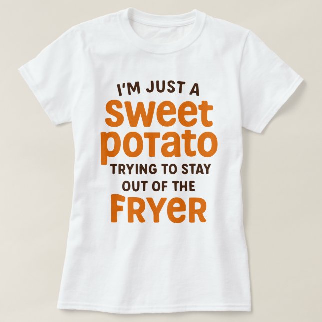 Camiseta Just A Sweet Potato Funny Quote (Diseño del anverso)