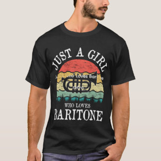 Camiseta Just A Who Loves Baritone retro