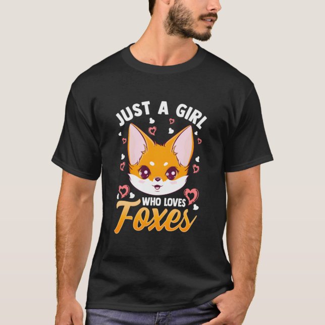 Camiseta Just A Who Loves Foxes Fox Mom (Anverso)