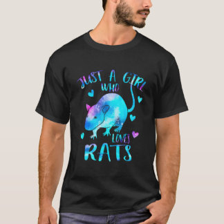 Camiseta Just A Who Loves Rats Rat Galaxy Theme