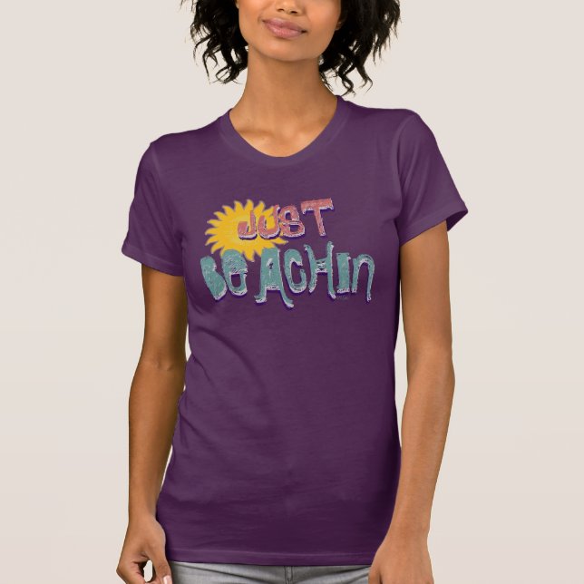 Camiseta Just Beachin Multi (Anverso)