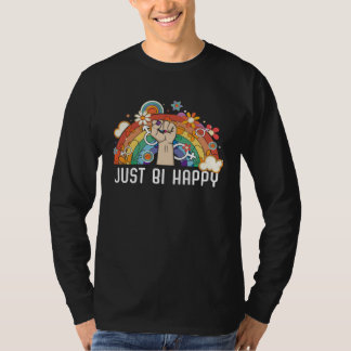 Camiseta Just Bi Happy Bisexual Pride March Bisexuality LGB
