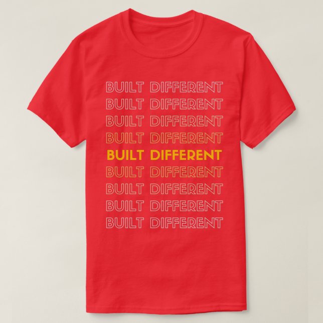 Camiseta Just built Different Premium TShirt (Diseño del anverso)