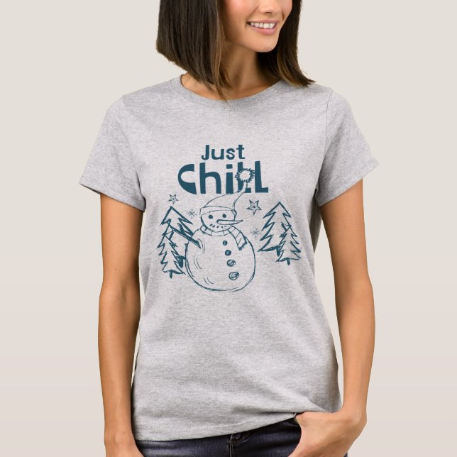 Camiseta Just Chill Playful Christmas (Anverso)