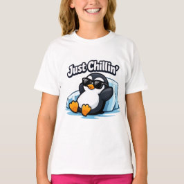 Camiseta JUST CHILLING PINGUIN Throw Pillow