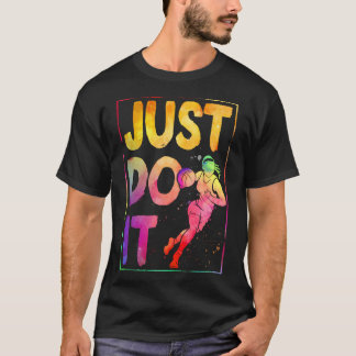 Camiseta Just Do It Watercolor Basketball
