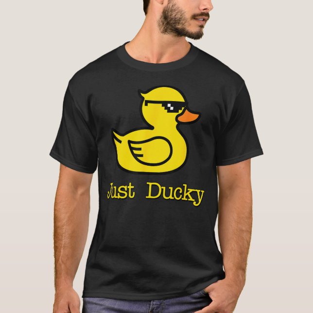 Camiseta Just Ducky Cool Rubber Yellow Duck Childish Graphi (Anverso)