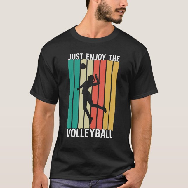 Camiseta Just enjoy the volleyball outfit for fans and team (Anverso)