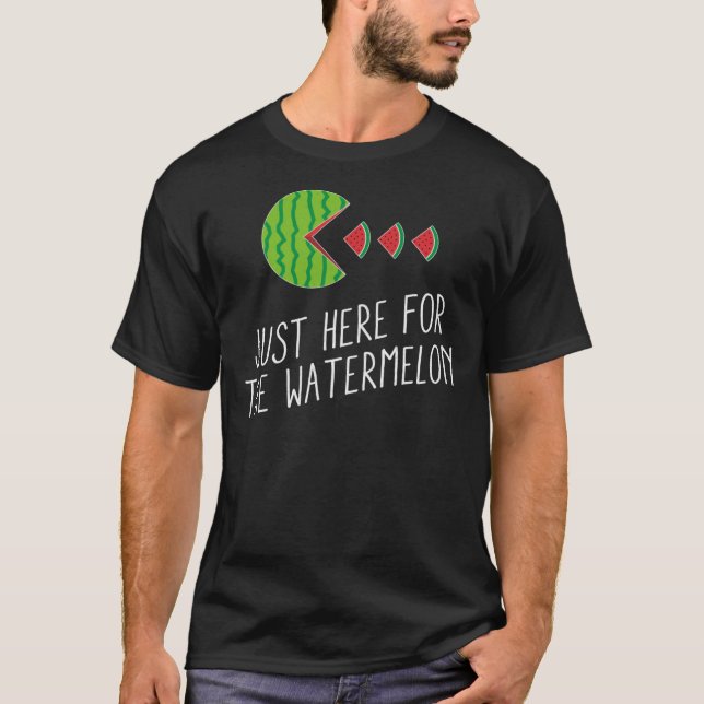 Camiseta Just Here For The Watermelon Summer Watermelon Ess (Anverso)