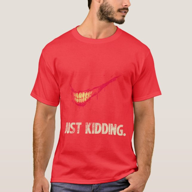 Camiseta Just Kidding retro (Anverso)