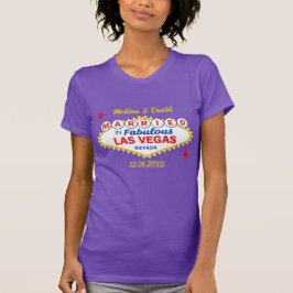 Camiseta Just Married in Las Vegas Wedding