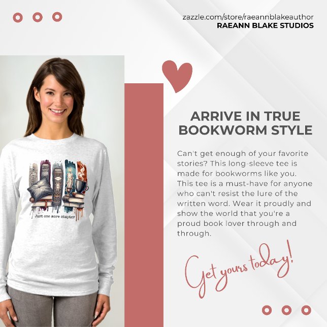 Camiseta Just One More Chapter Basic Long-sleeve T-Shirt (Subido por el creador)