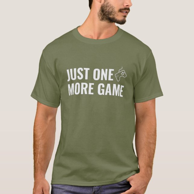 Camiseta Just One More Game – Gamer Shirt für Herren (Anverso)