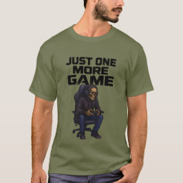 Camiseta Just One More Gamer Skeleton | Gaming Dark Humor