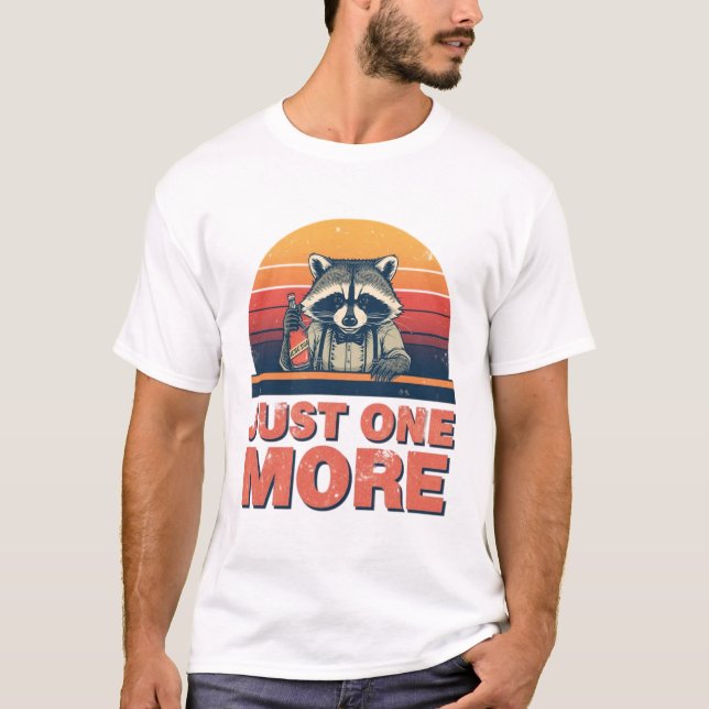 Camiseta Just One More Raccoon Bartender Shirt (Anverso)