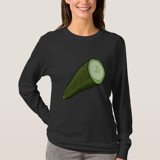 Camiseta Just Really Like Cucumbers Cucumber Pickle Vegetab (Anverso)