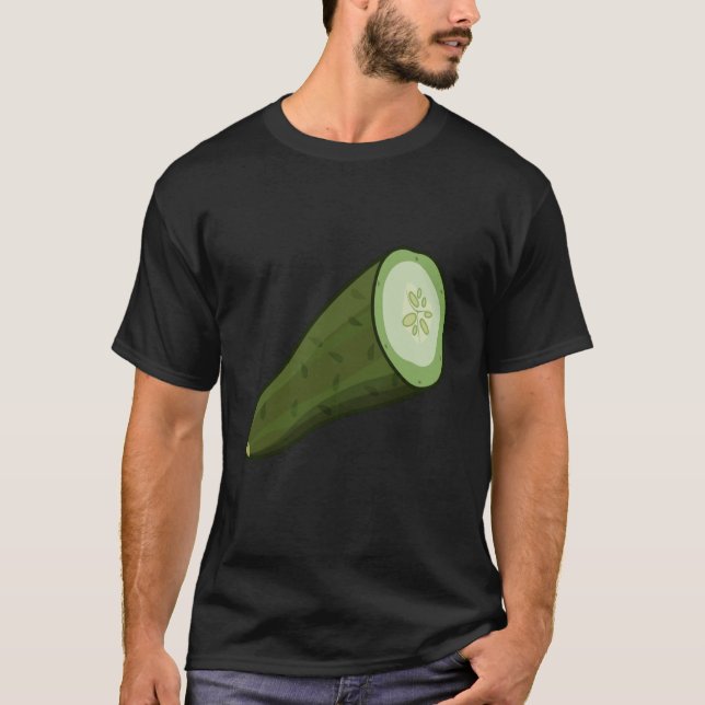 Camiseta Just Really Like Cucumbers Cucumber Pickle Vegetab (Anverso)