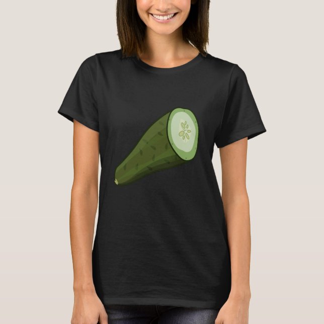Camiseta Just Really Like Cucumbers Cucumber Pickle Vegetab (Anverso)