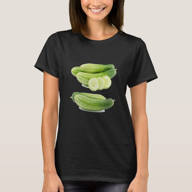 Camiseta Just Really Like Cucumbers Cucumber Pickle Vegetab (Anverso)