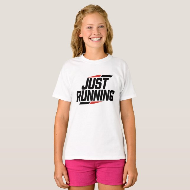 Camiseta Just Running pour sportif (Anverso completo)