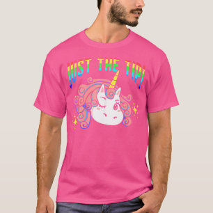 Camiseta Just The Tip Naughty Humor Adulto Adulto Rainbow F