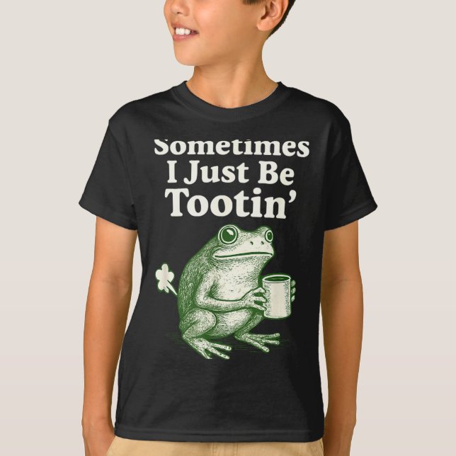 Camiseta Just tootin Frog I Sometimes Meme (Anverso)