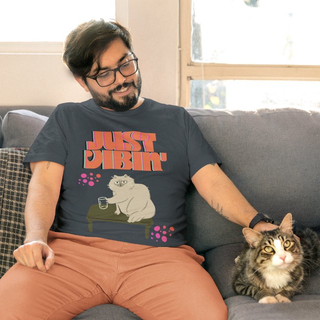 Camiseta Just Vibin' (Cat) (Subido por el creador)