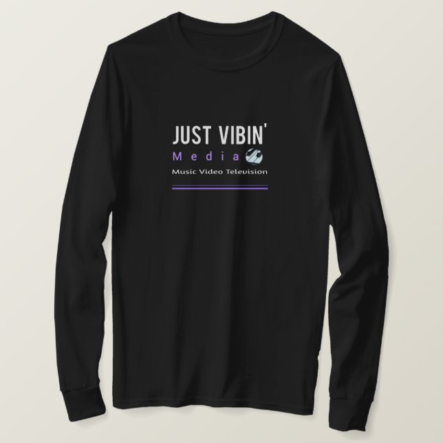 Camiseta Just Vibin' Media T Shirt (Anverso del diseño)