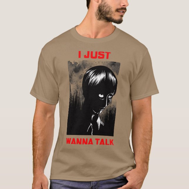 Camiseta Just wanna talk (Anverso)