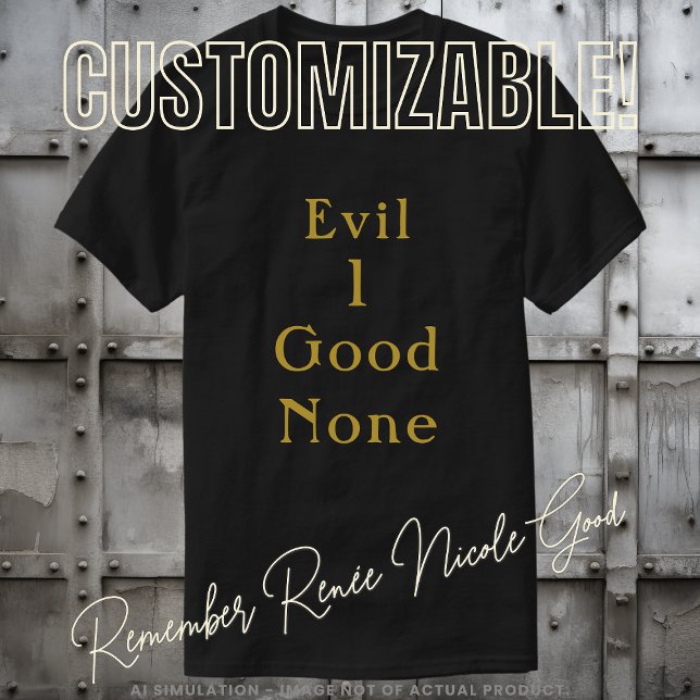 Camiseta Justice for Renée Nicole Good Gold Statement (Subido por el creador)