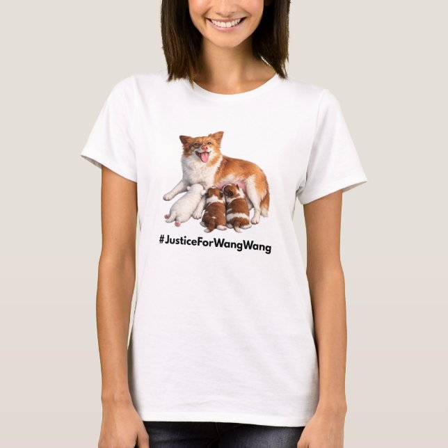 Camiseta Justice for Wang Wang (Anverso)